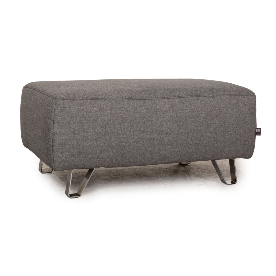 Ewald Schillig stool fabric grey