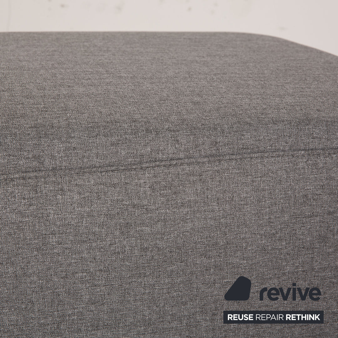 Ewald Schillig stool fabric grey