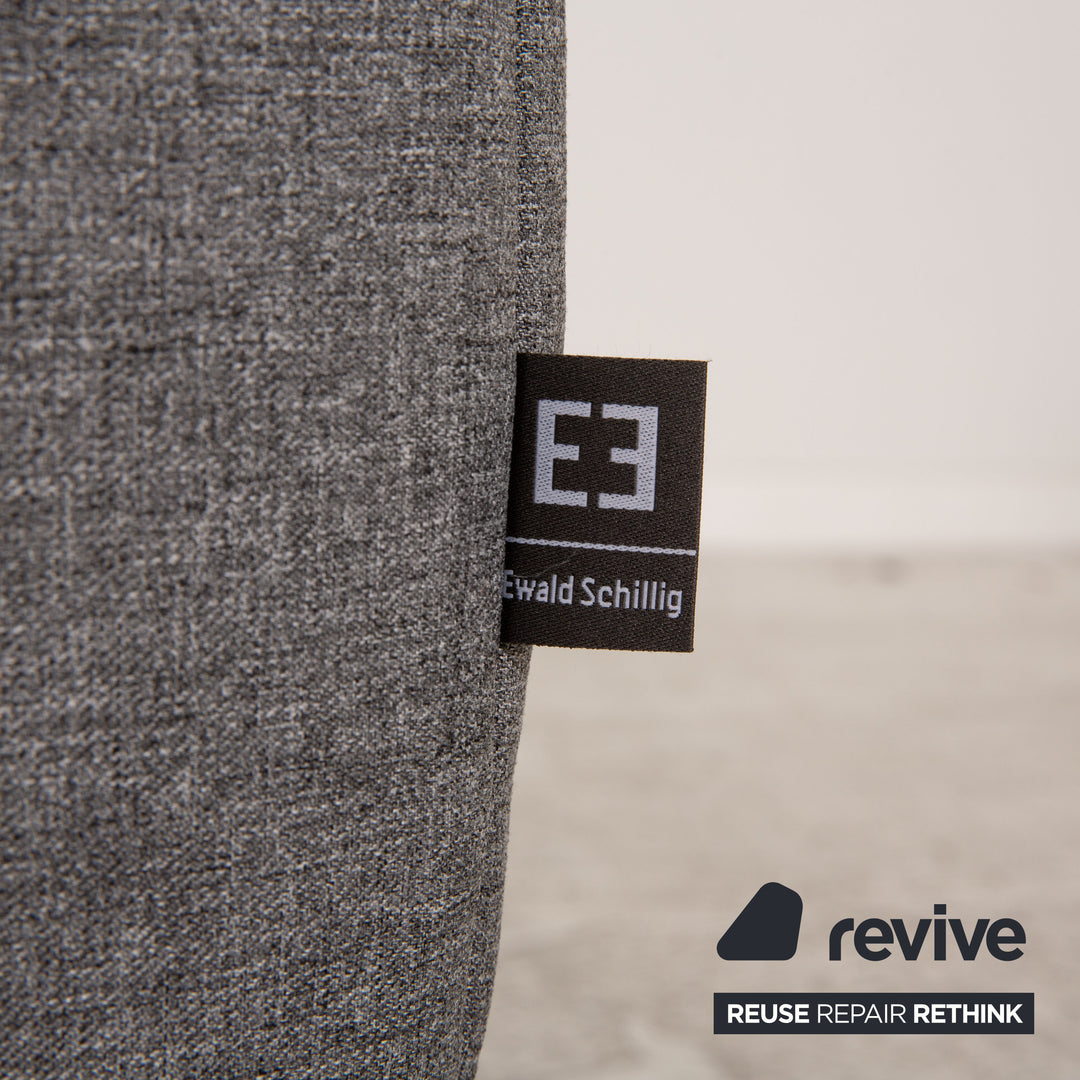 Ewald Schillig stool fabric grey