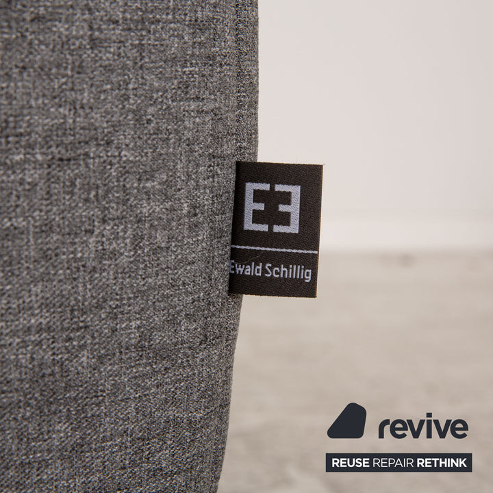Ewald Schillig stool fabric grey