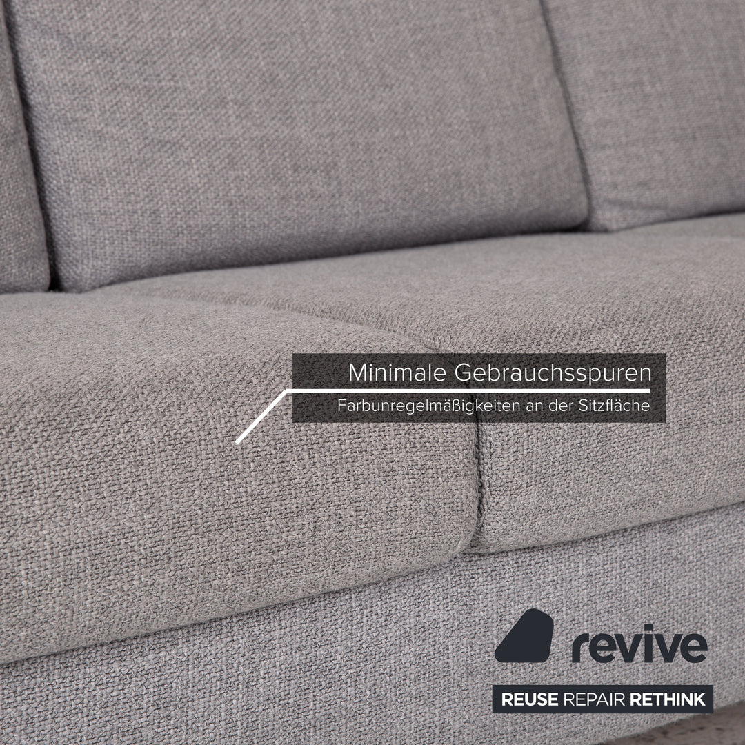 Ewald Schillig La Valetta Stoff Sofa Grau Ecksofa Couch