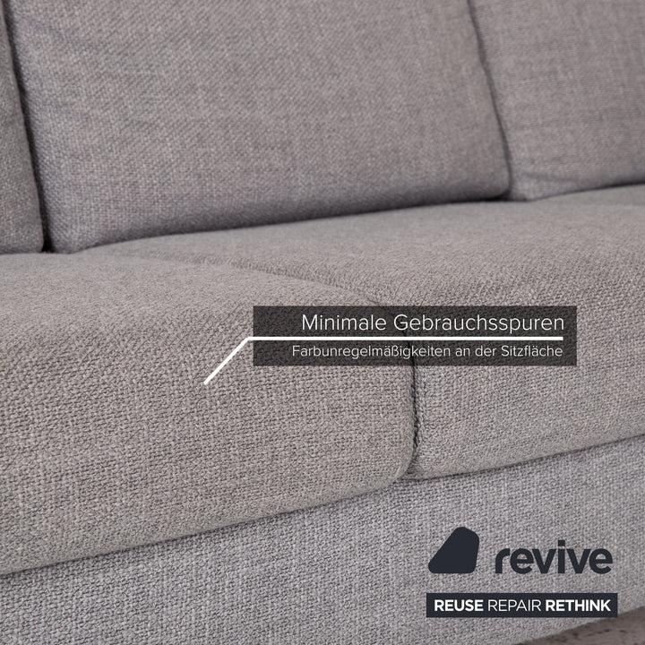 Ewald Schillig La Valetta Stoff Sofa Grau Ecksofa Couch