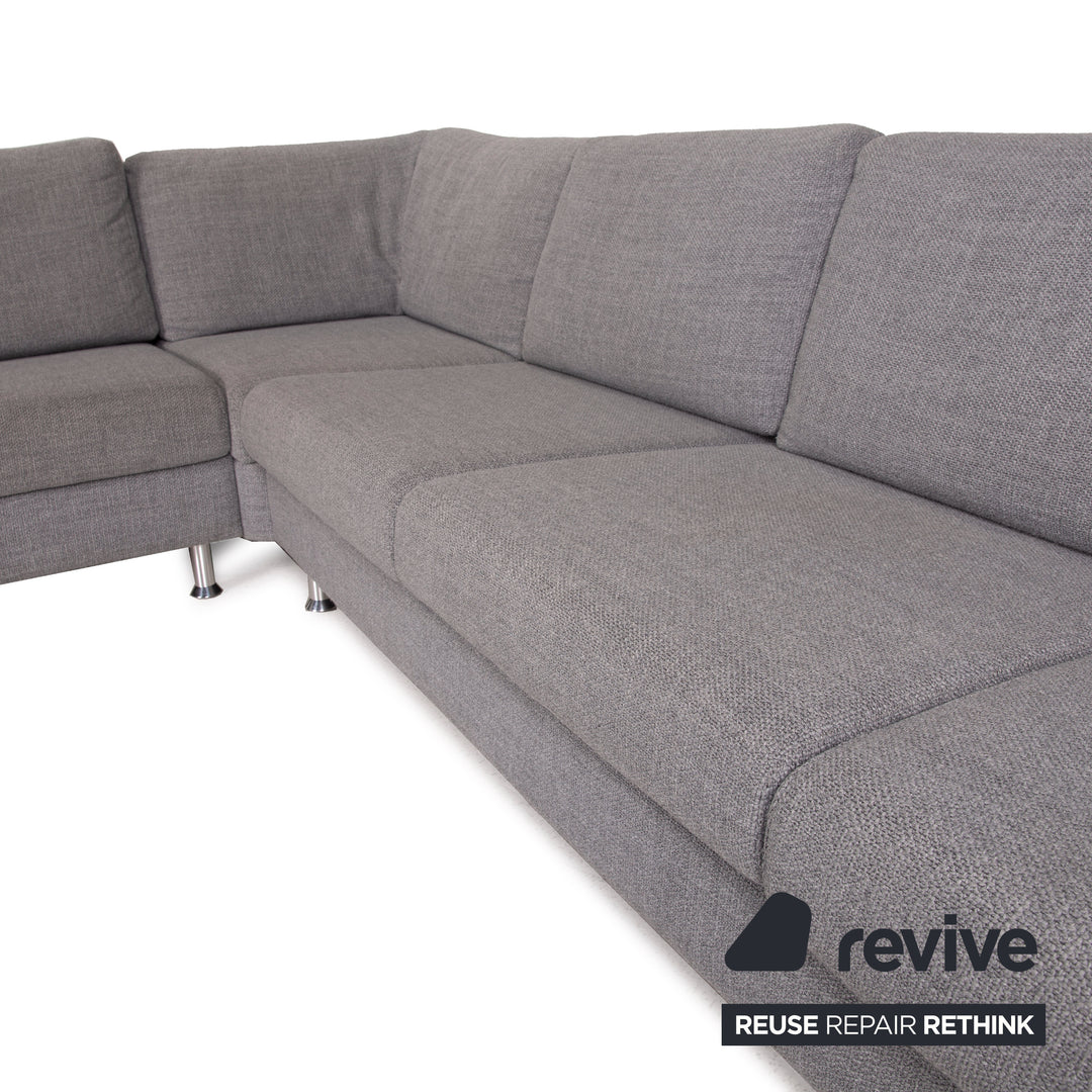 Ewald Schillig La Valetta Stoff Sofa Grau Ecksofa Couch