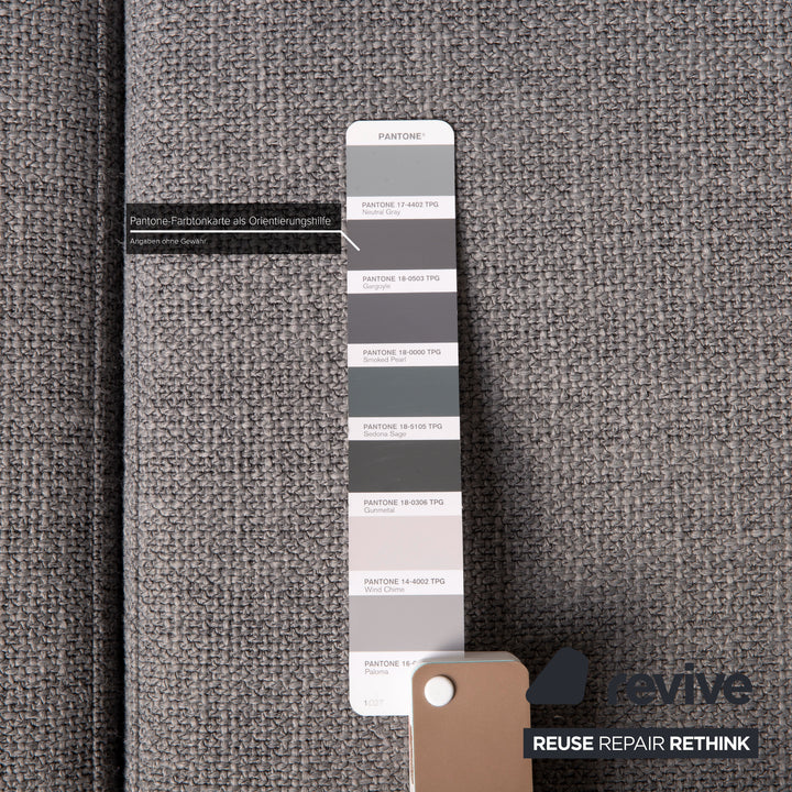 Ewald Schillig La Valetta Stoff Sofa Grau Ecksofa Couch