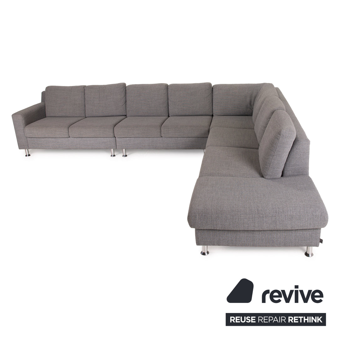 Ewald Schillig La Valetta Stoff Sofa Grau Ecksofa Couch