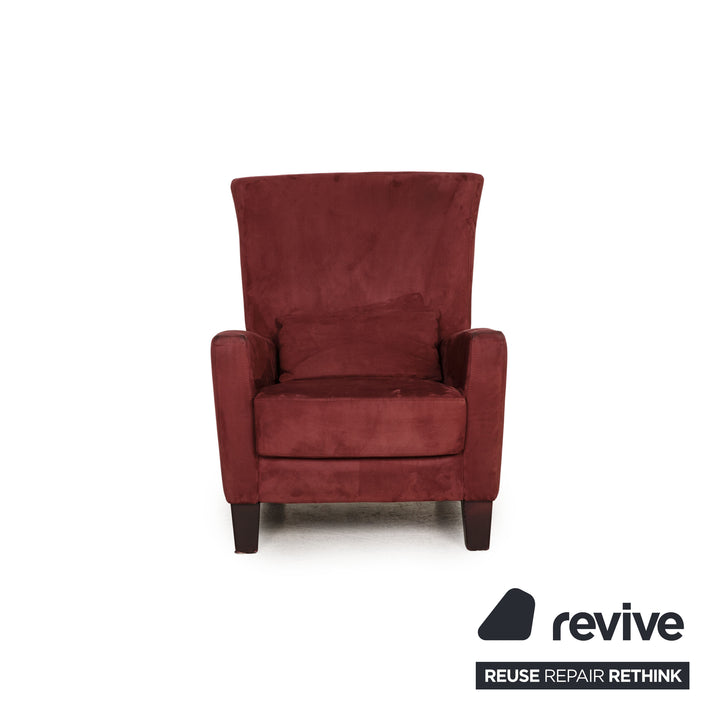 Ewald Schillig Fabric Armchair Red Dark Red