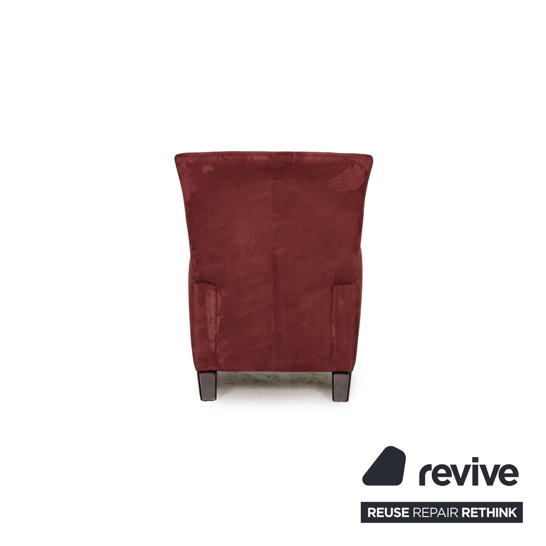 Ewald Schillig Fabric Armchair Red Dark Red