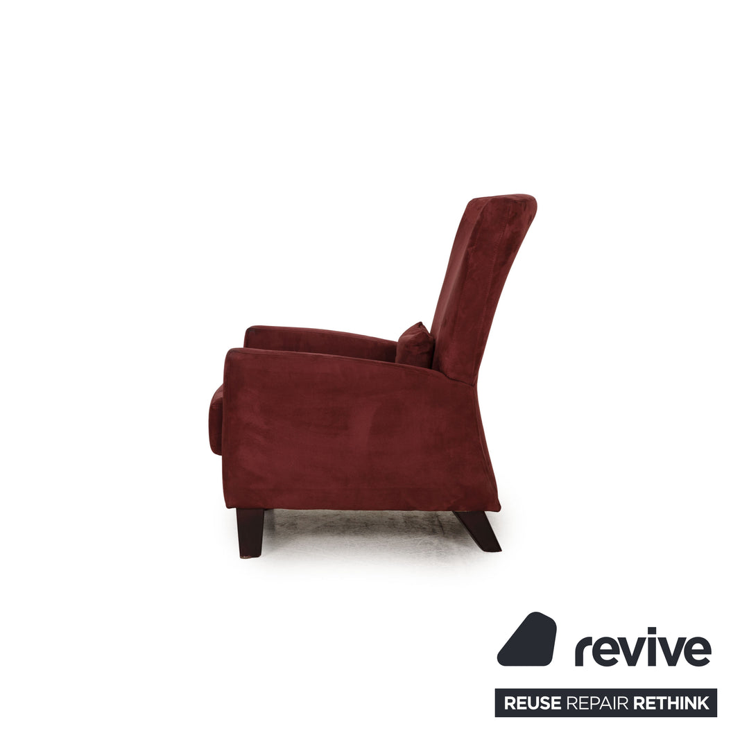 Ewald Schillig Fabric Armchair Red Dark Red