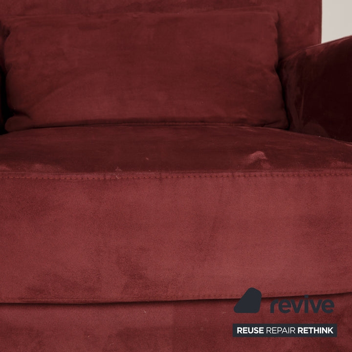 Ewald Schillig Fabric Armchair Red Dark Red