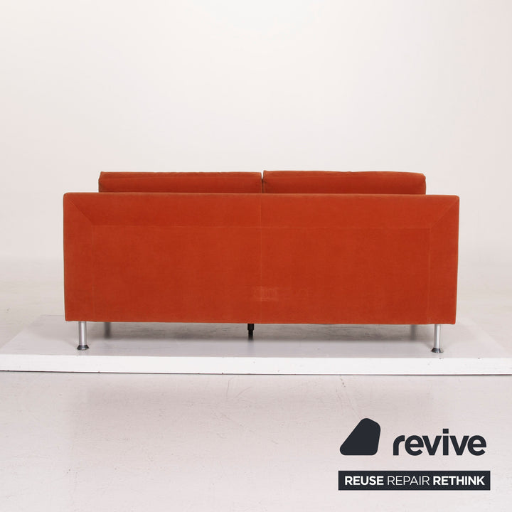 Ewald Schillig Stoff Sofa Orange Zweisitzer Alcantara #15102
