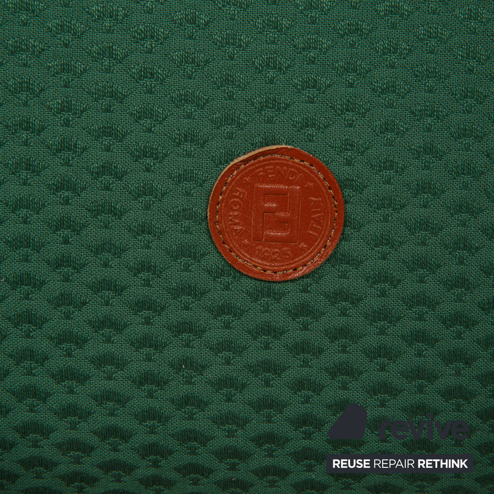 Fendi Fabric Sofa Green Two Seater Couch