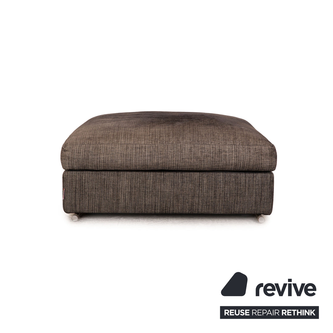 Tabouret en tissu Flexform Groundpiece gris