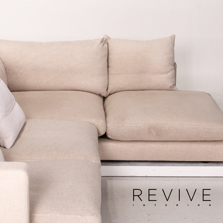 Flexform Long Island Stoff Ecksofa Creme Sofa Couch #14900