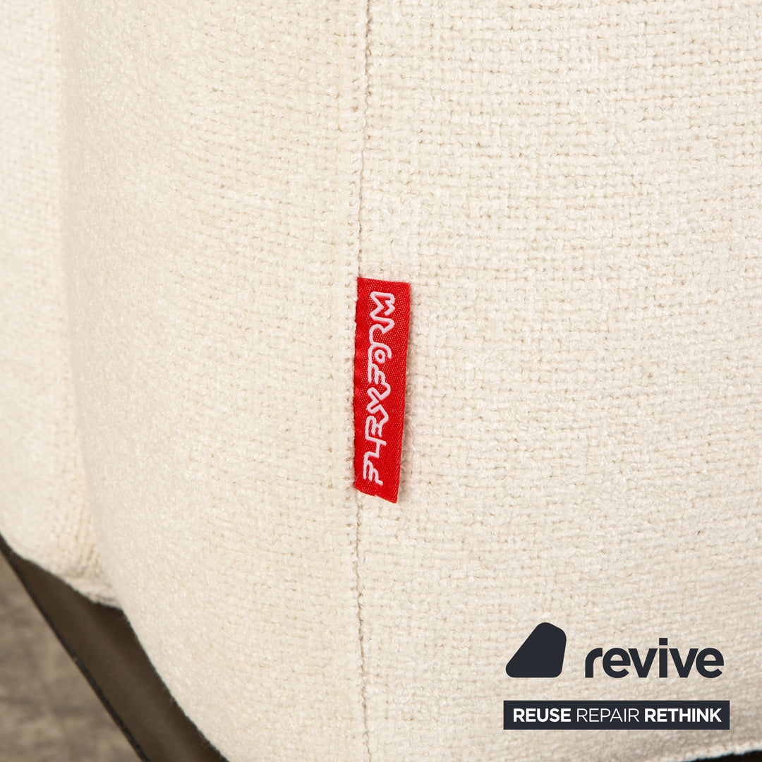 Canapé 4 places Flexform Softdream en tissu crème