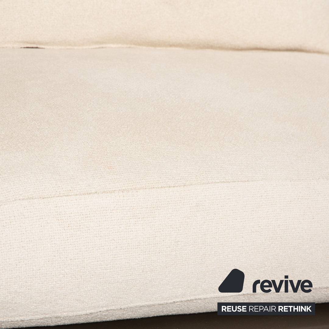 Canapé 4 places Flexform Softdream en tissu crème