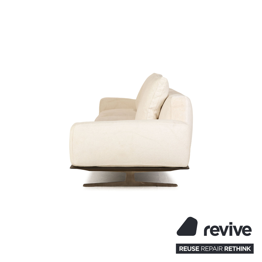 Canapé 4 places Flexform Softdream en tissu crème