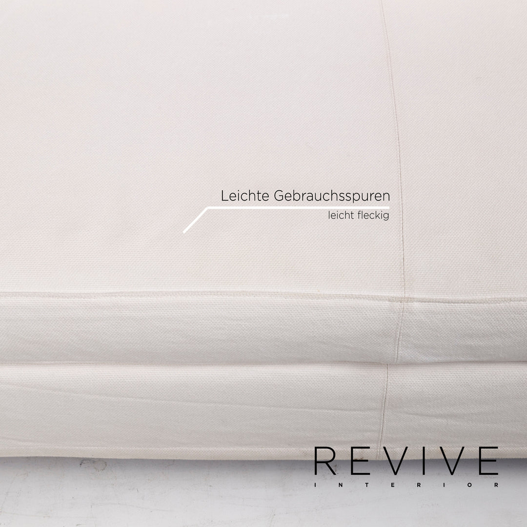 Flexform Fabric Corner Sofa Cream Sofa Couch #12465