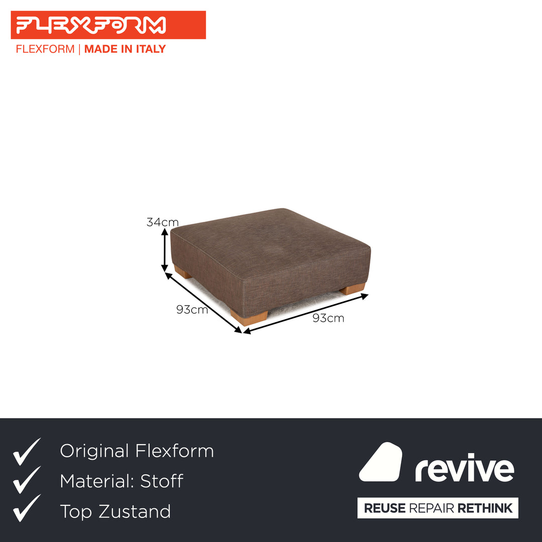 Flexform fabric stool grey