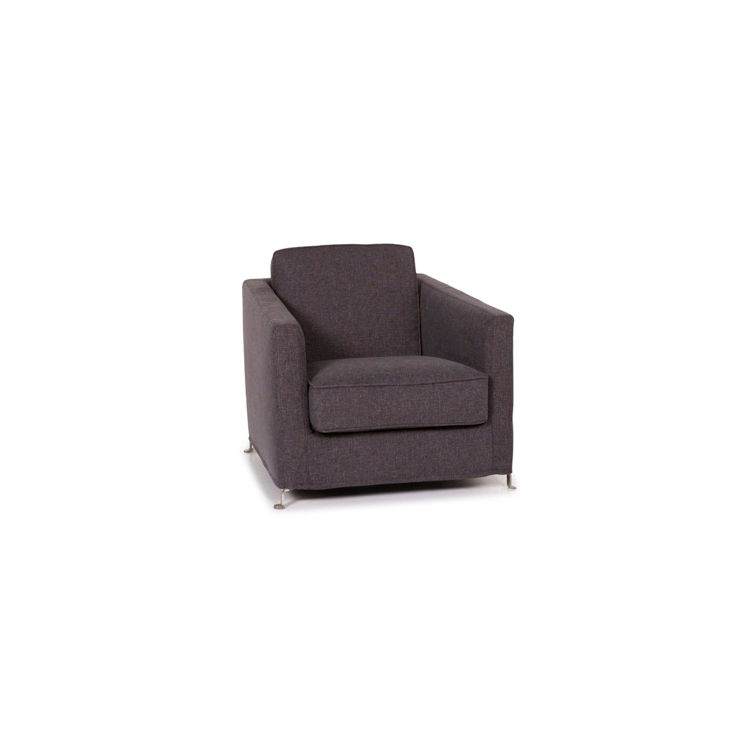 Flexform Fabric Armchair Gray Anthracite #12565
