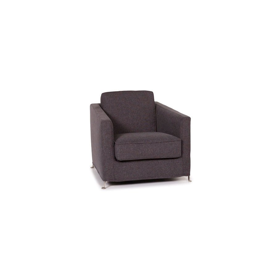Flexform Fabric Armchair Gray Anthracite #12565