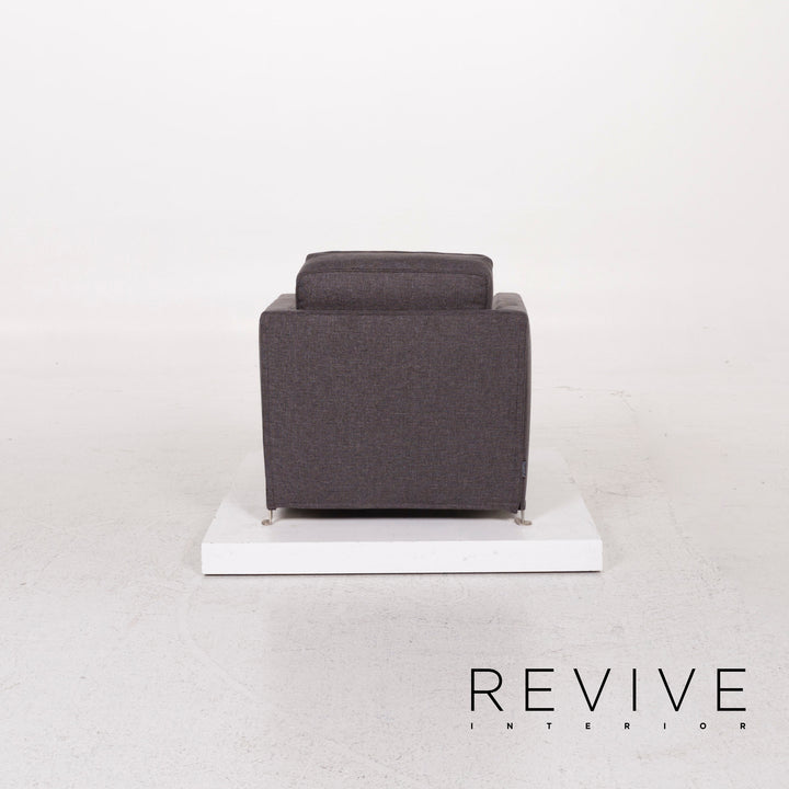 Flexform Fabric Armchair Gray Anthracite #12565