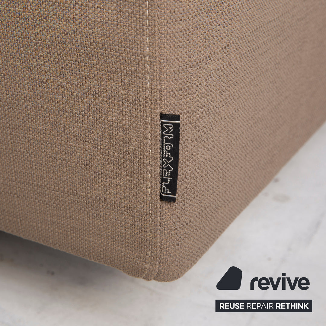 Canapé en tissu Flexform beige deux places #15047