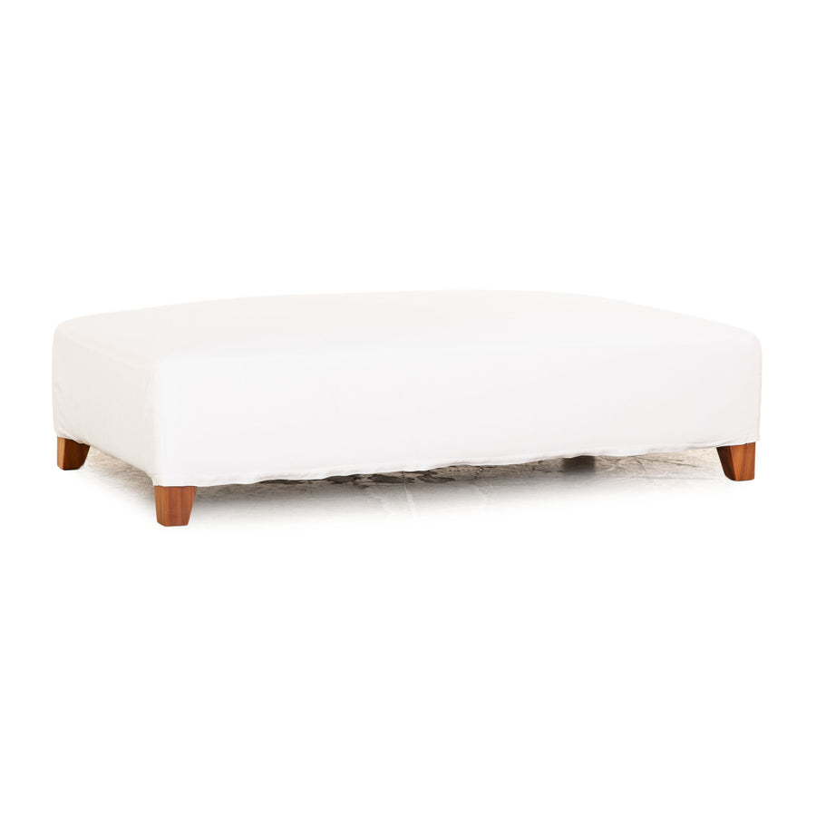 Tabouret en tissu Flexform Victor blanc