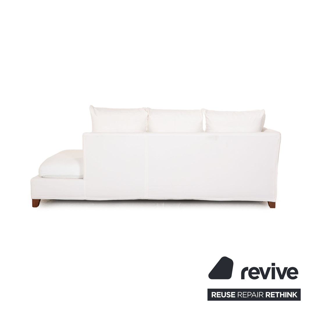 Chaise longue en tissu Flexform Victor blanc