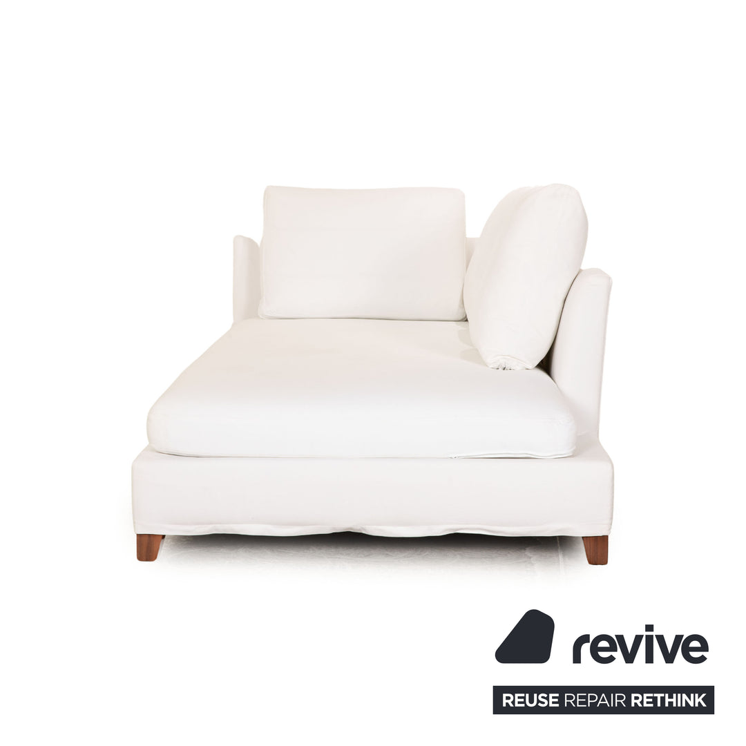 Chaise longue en tissu Flexform Victor blanc