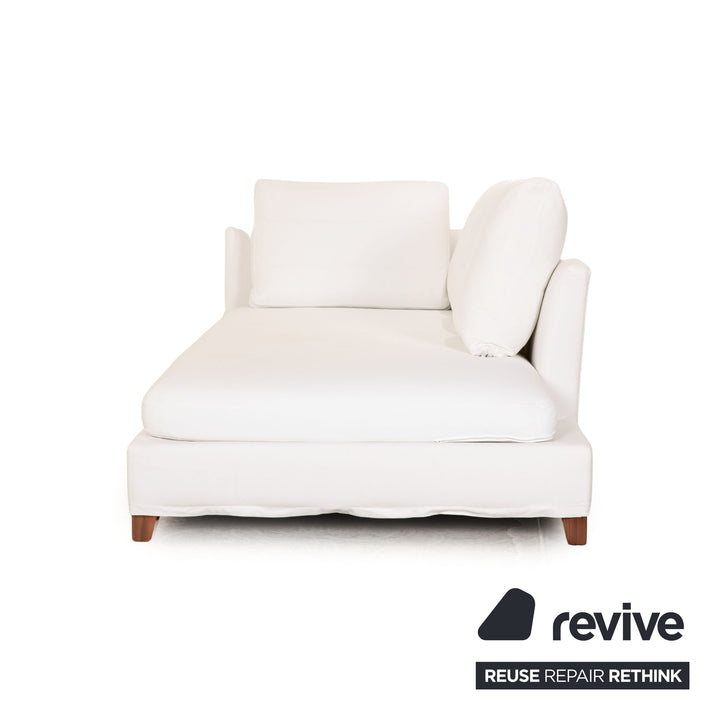 Chaise longue en tissu Flexform Victor blanc