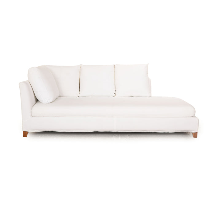 Chaise longue en tissu Flexform Victor blanc