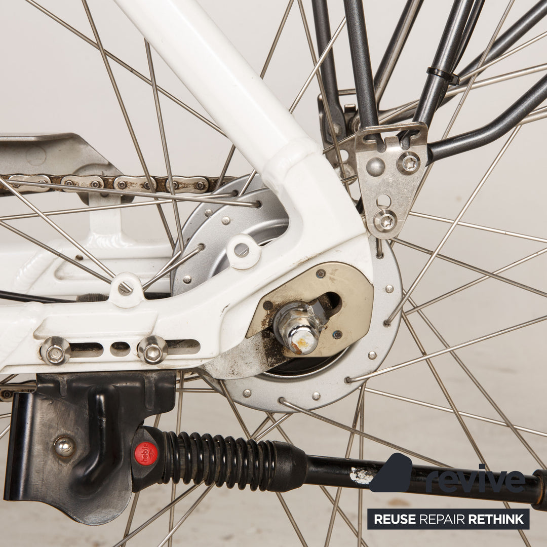 Vélo de ville électrique FLYER T 8 2017 en aluminium blanc RH 54