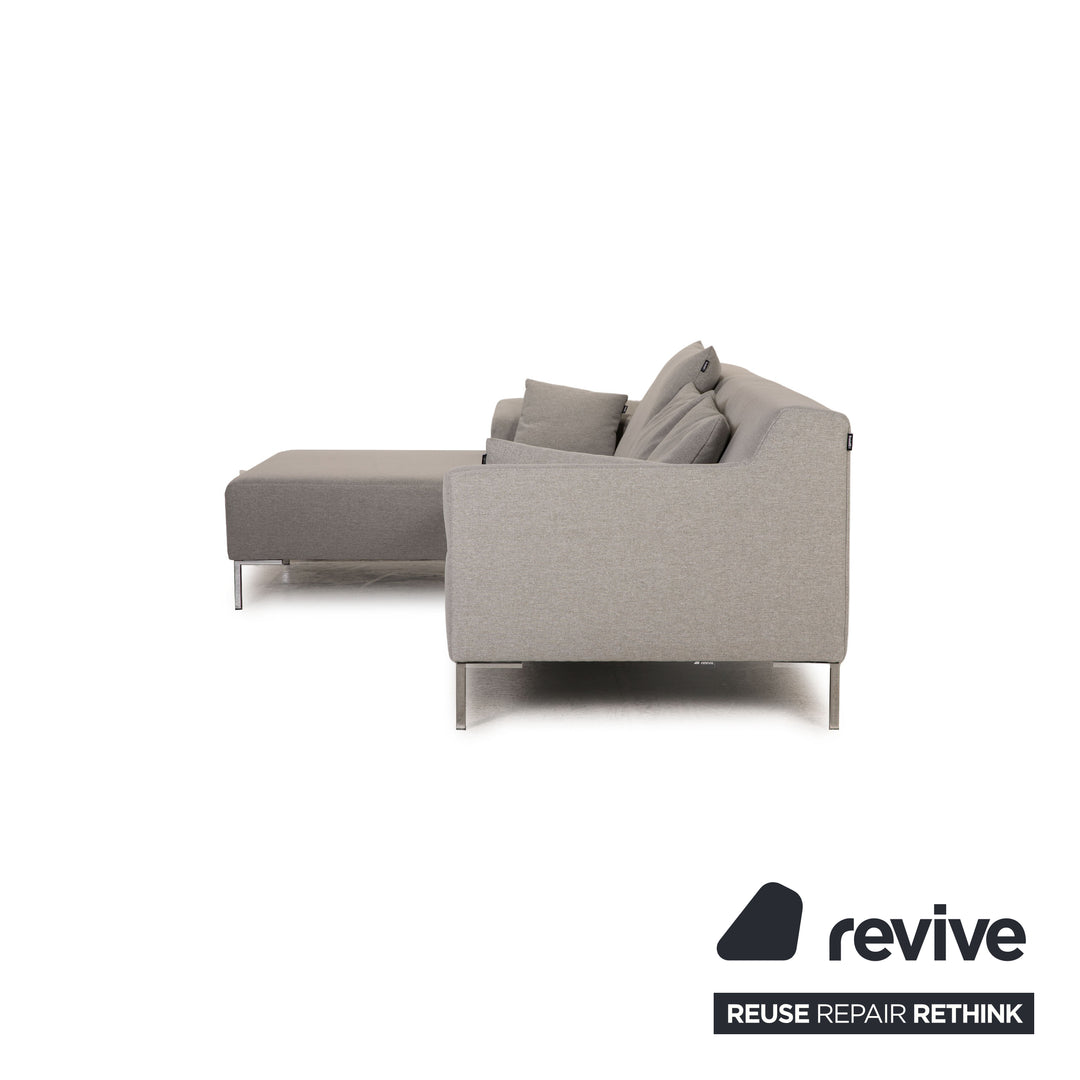 Freistil Rolf Benz Freistil 185 Fabric Sofa Gray Corner Sofa Couch