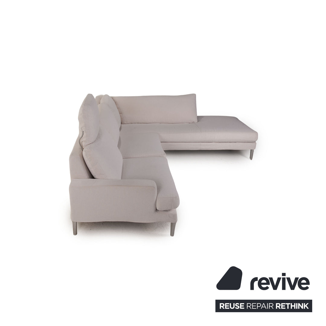FSM Clarus Stoff Sofa Creme Ecksofa Couch