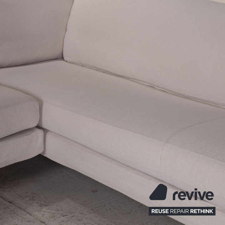 FSM Clarus Stoff Sofa Creme Ecksofa Couch