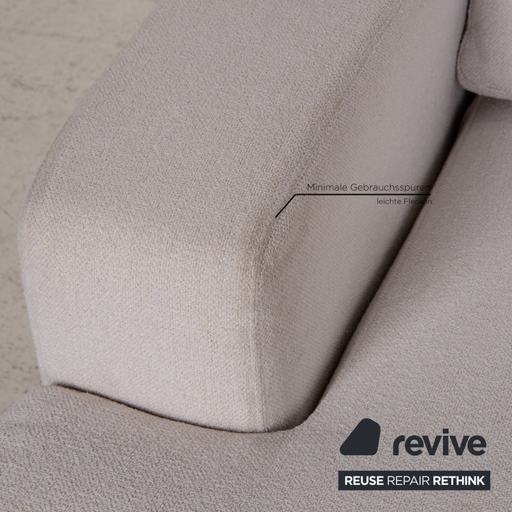 FSM Clarus Stoff Sofa Creme Ecksofa Couch