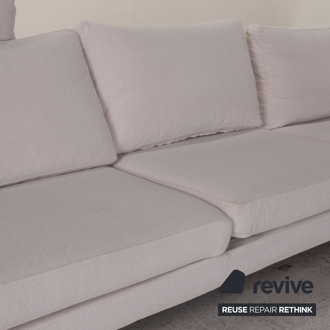 FSM Clarus Stoff Sofa Creme Ecksofa Couch