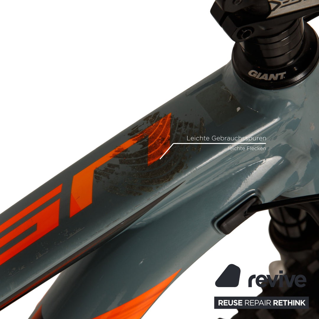 Giant Reign 1.5 Ltd 2018 Aluminium Mountainbike Grau Orange RG L Fahrrad Fully