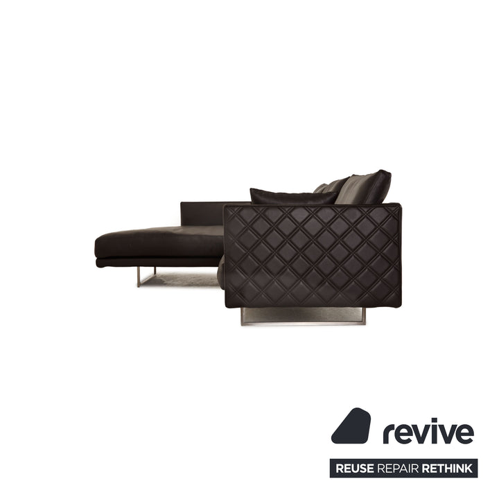 Gyform Leder Sofa Dunkelbraun Ecksofa Couch