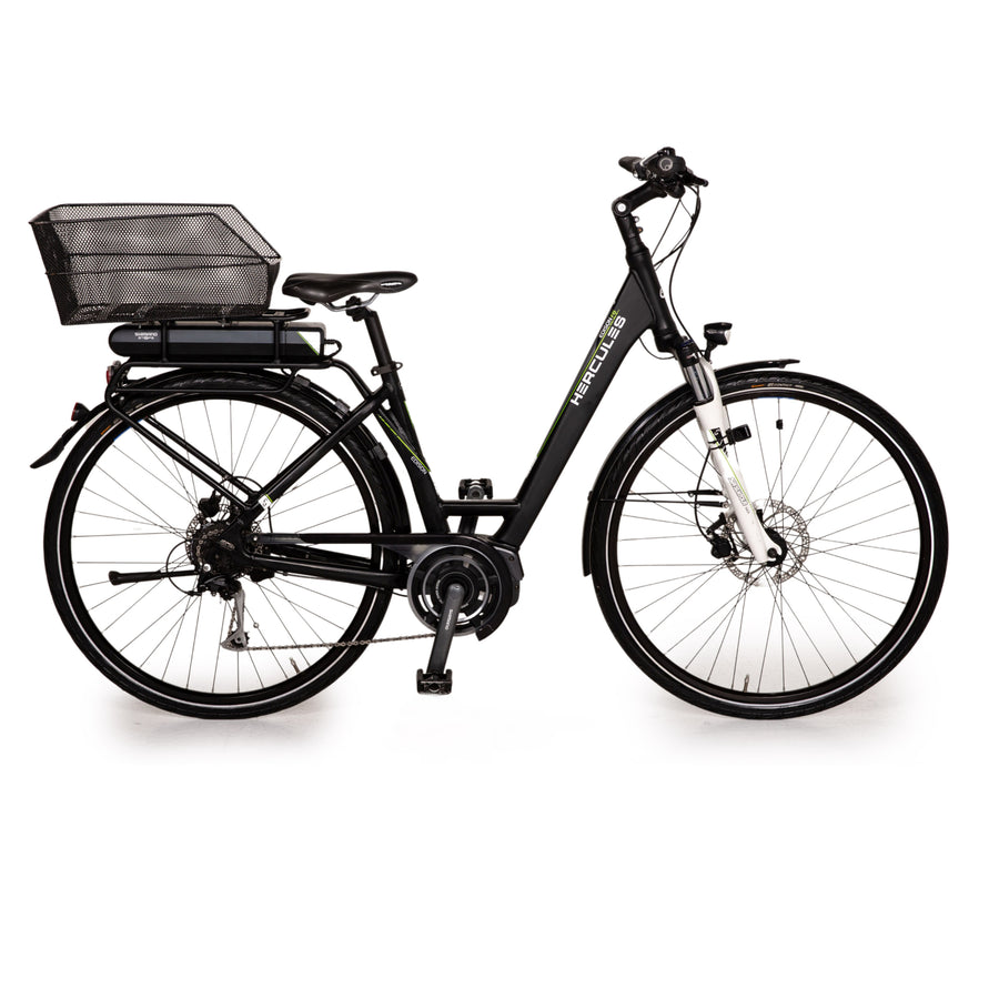 HERCULES EDISON F8 2015 E-Trekking Black Bike RH 46cm Bicycle