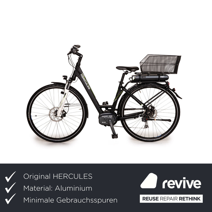 HERCULES EDISON F8 2015 E-Trekking Black Bike RH 46cm Bicycle