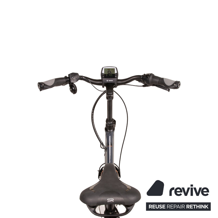 Hercules Rob Fold F8 500 2019 Metal Bicycle Gray E-City Bike Folding Bike 46cm F