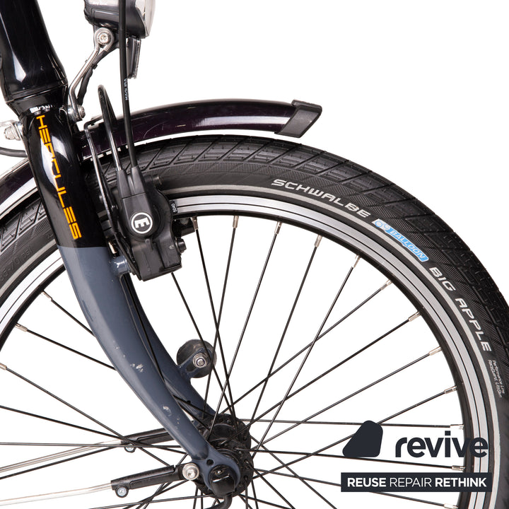 Hercules Rob Fold F8 500 2019 Metal Bicycle Gray E-City Bike Folding Bike 46cm F