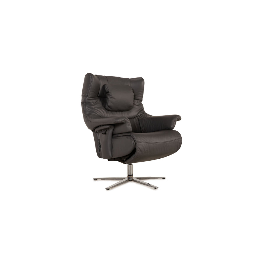 Himolla Cosyform Leder Sessel Grau Funktion Relaxfunktion
