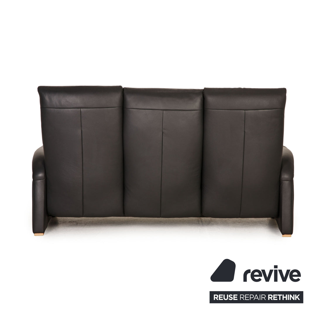 Himolla Cumuly Canapé en Cuir Anthracite Fonction Canapé 3 Places
