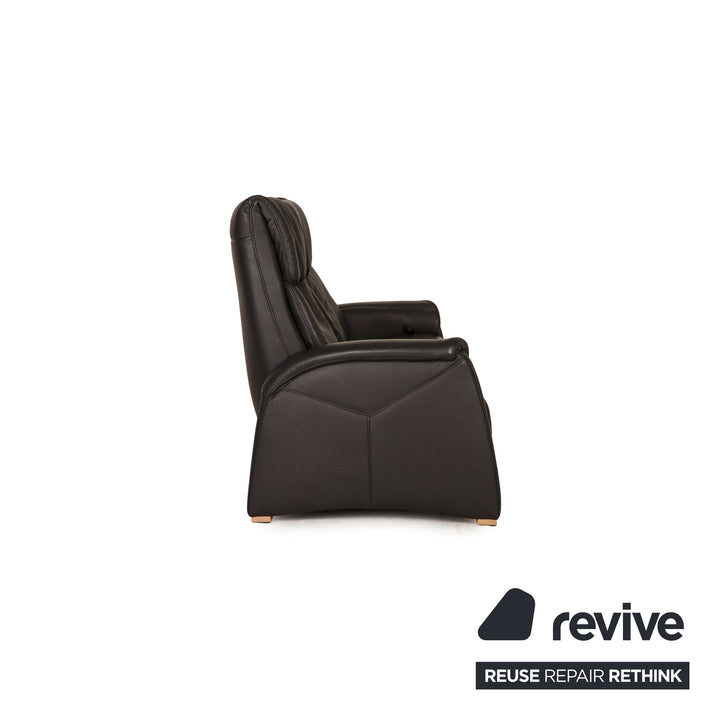 Himolla Cumuly Canapé en Cuir Anthracite Fonction Canapé 3 Places