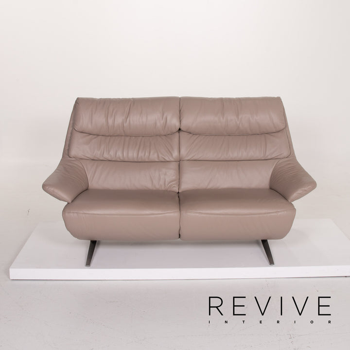 Himolla Easy Comfort 4600 ensemble canapé en cuir Beige trois places deux places fonction électrique Easy Comfort #14199