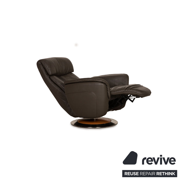 Himolla Ergoline Leather Armchair Gray Function relax function