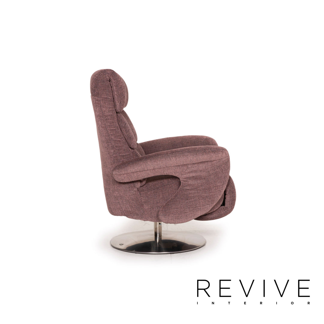 Himolla Hurley Stoff Sessel Rosé Relaxfunktion