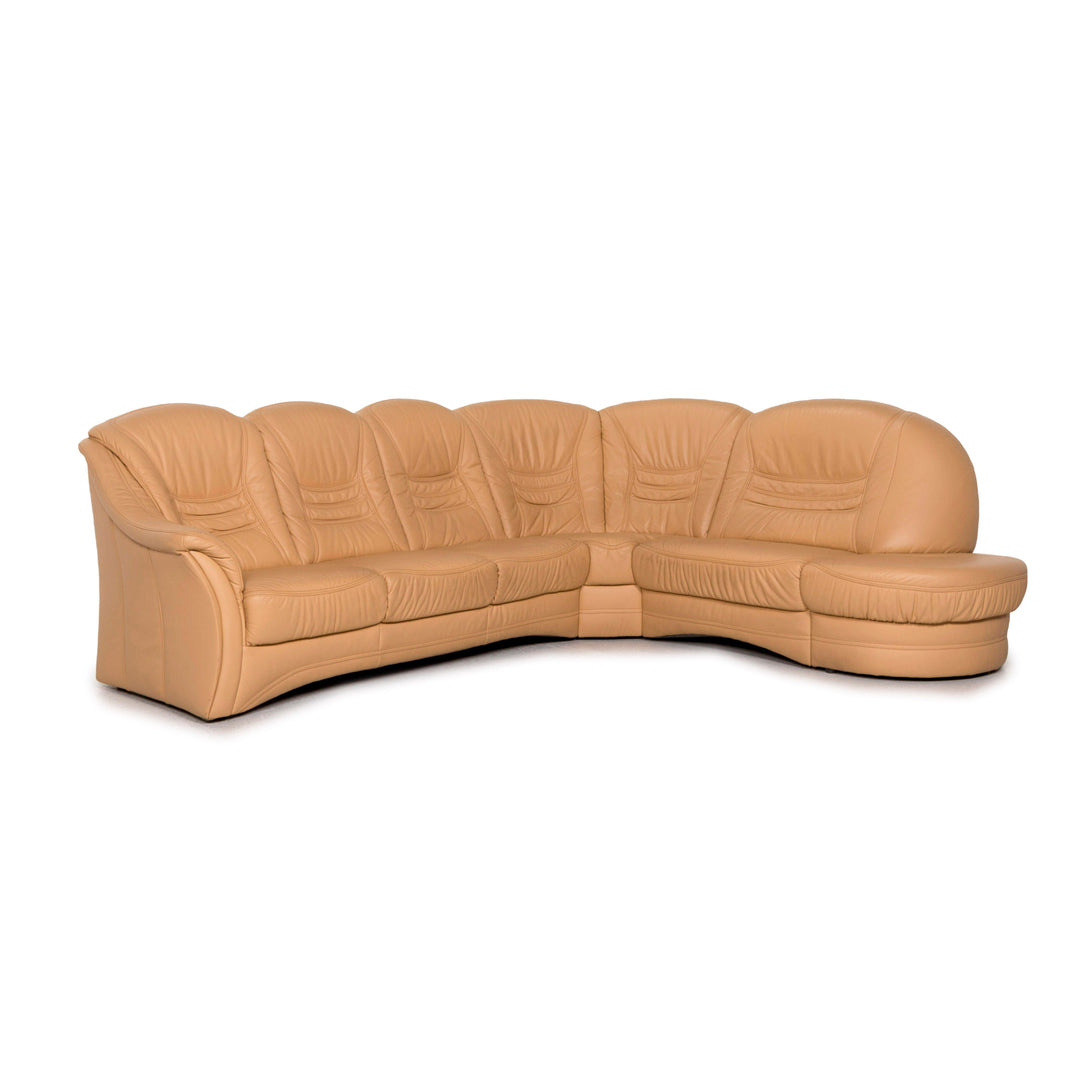 Himolla – canapé d'angle en cuir Beige, #12653